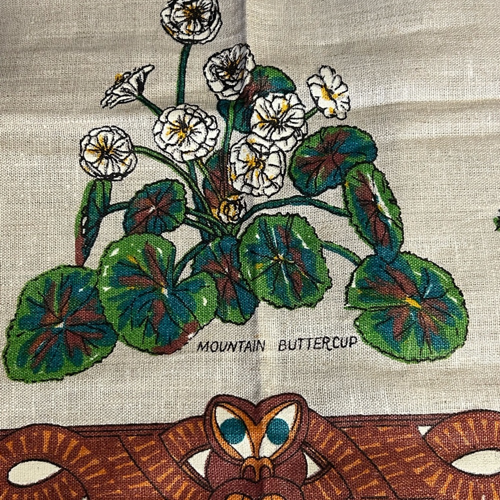 Vintage Maori New Zealand Taniwha Tablecloth or Hangable Tapestry - Picture 8 of 12